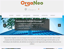 Tablet Screenshot of organeo.com